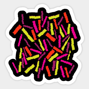 Neon Confetti Sticker